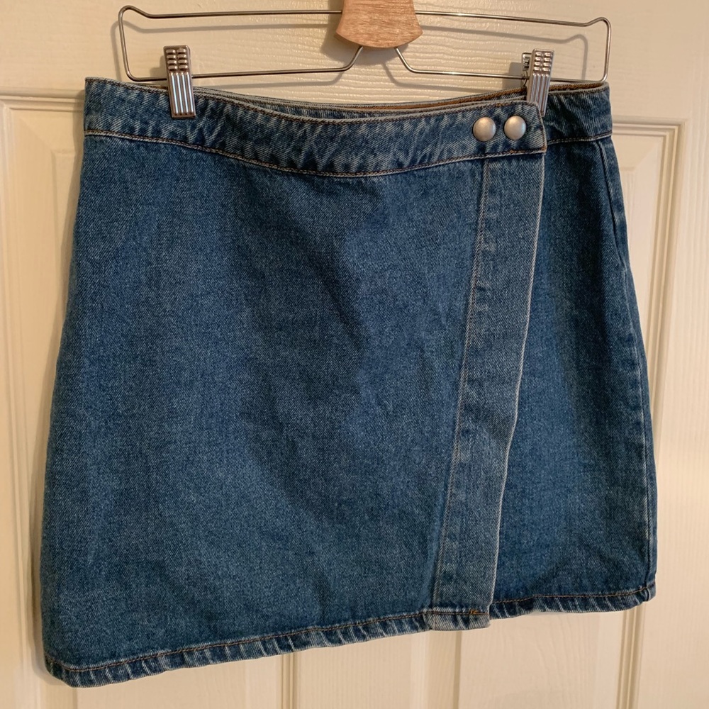 ASOS Denim Wrap Skirt